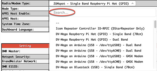 Basic configuration settings - Nice select search option